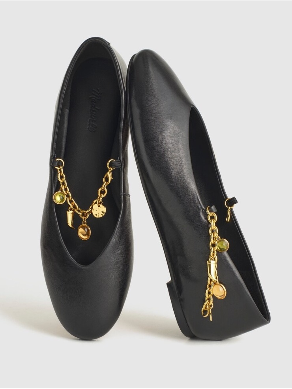 Madewell The Remy Mary Jane Flat with Charm Bracelet Chain Size 10